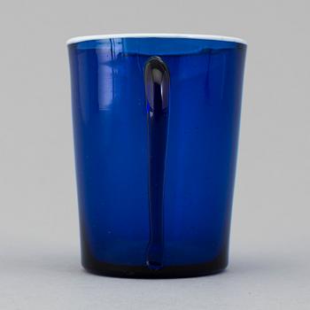 A 19th century glass cup, Norway.