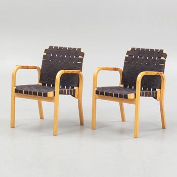 Alvar Aalto, karmstolar, ett par modell 45, Artek 2000-tal.