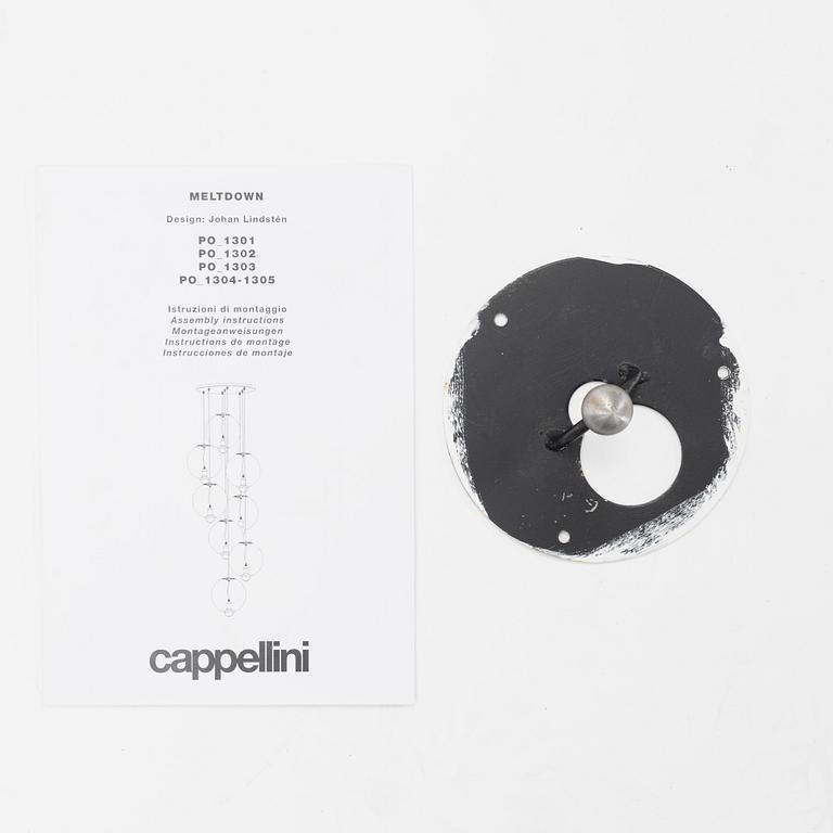Johan Lindstén, a 'Meltdown 8' ceiling lamp, Cappellini, Italy.