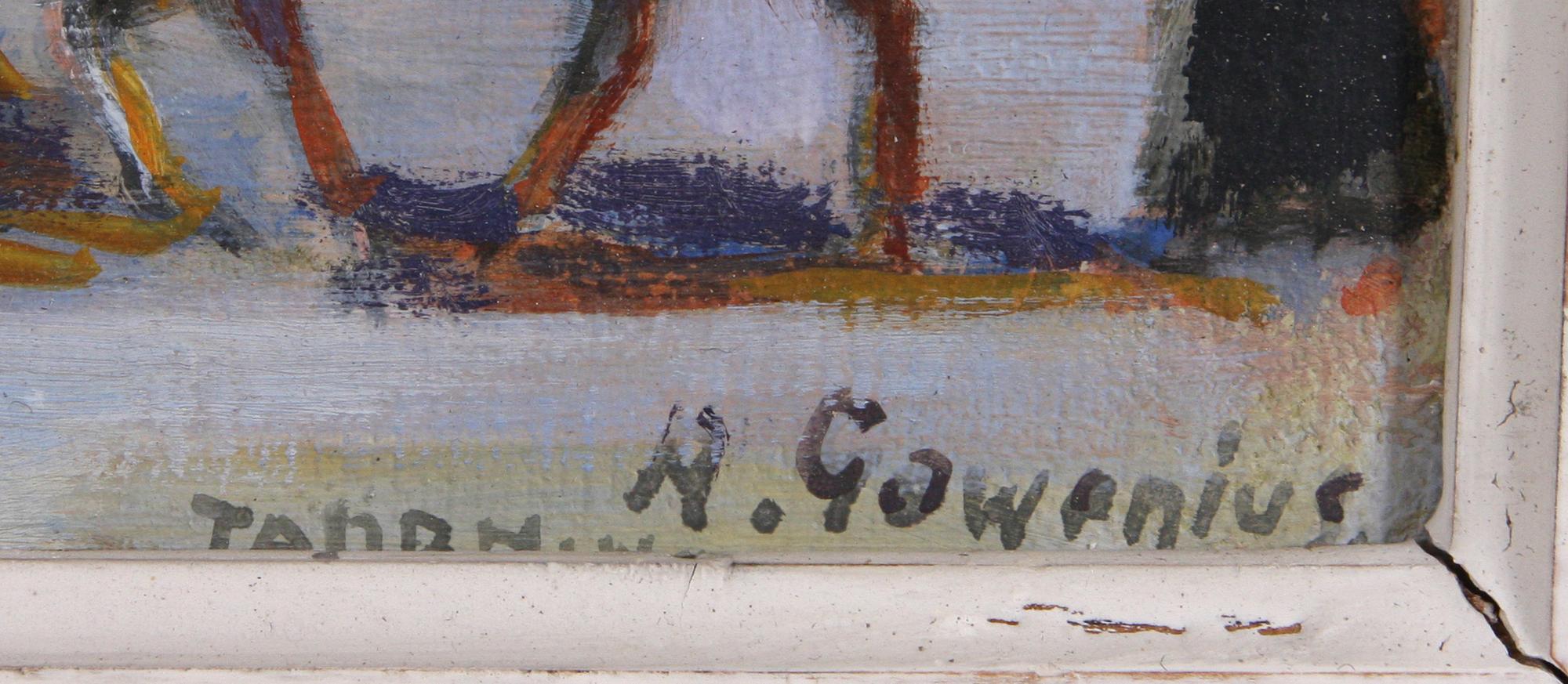 GOWENIUS, RUDOLF, olja på duk, sign.