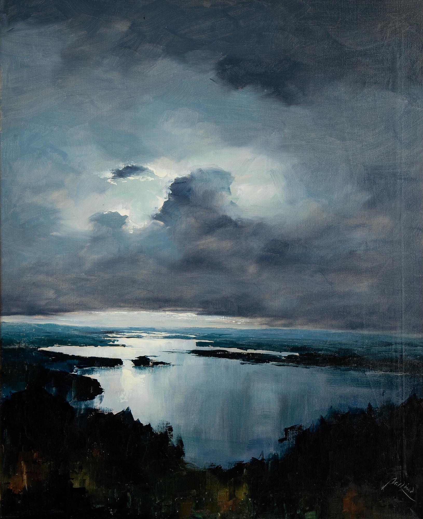 Axel Lind, olja på duk, signerad.