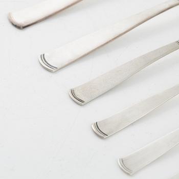 Jacob Ängman, bestickservis, 129 delar, "Rosenholm", bl.a. GAB, Stockholm, 1960.