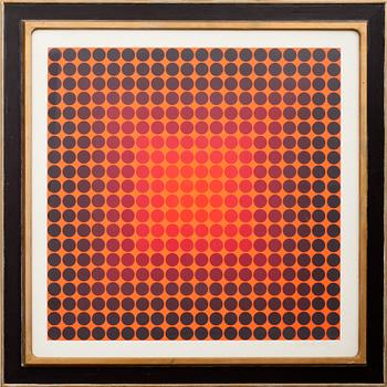 VICTOR VASARELY, Färgserigrafi, sign o numr 180/250.