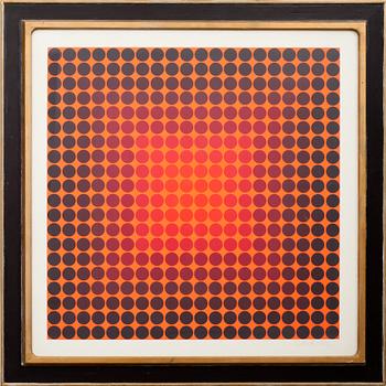 VICTOR VASARELY, Färgserigrafi, sign o numr 180/250.