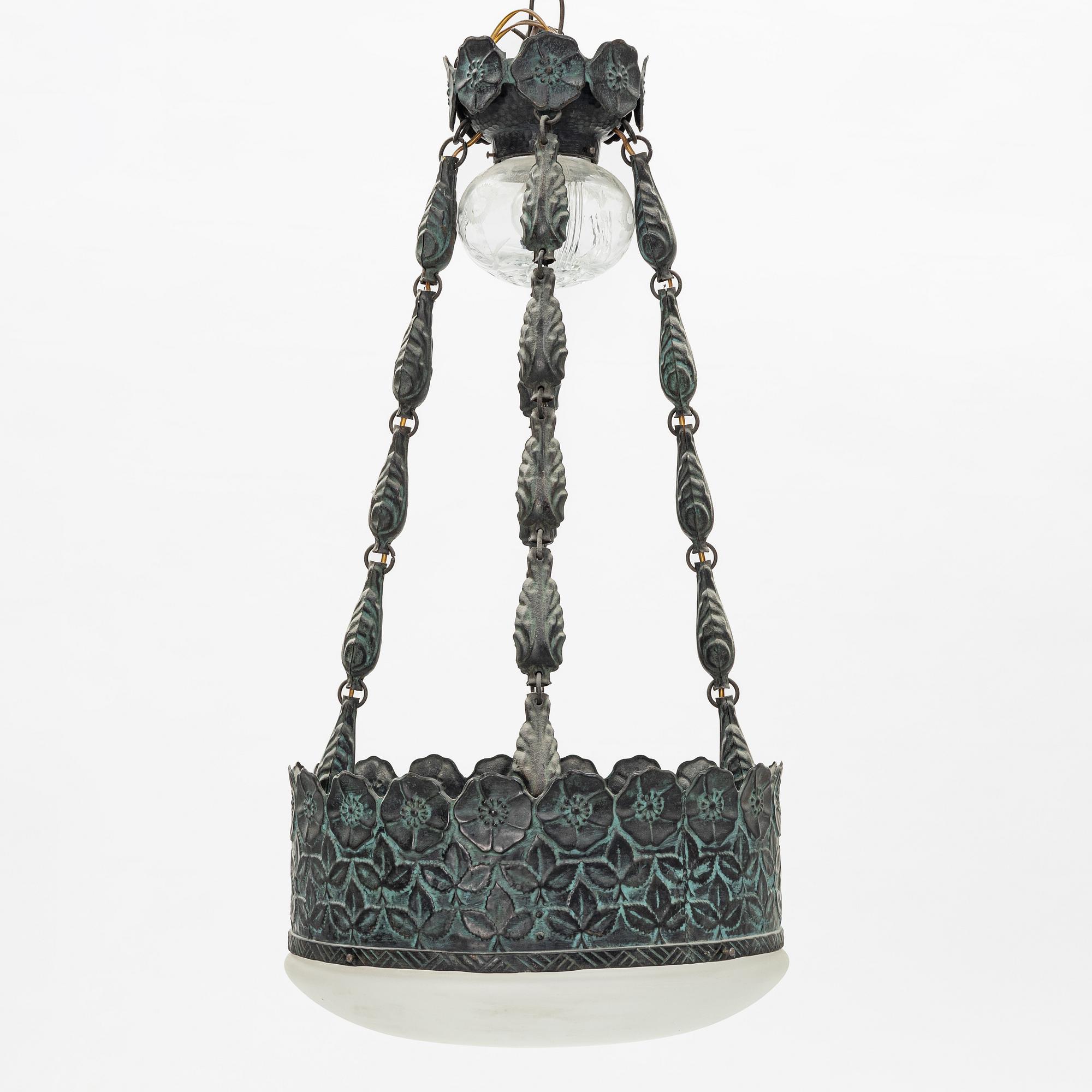 Taklampa, jugend, 1900-talets början.