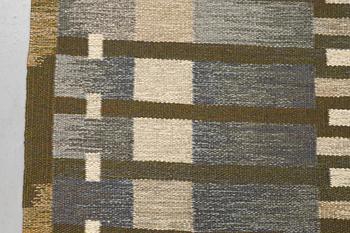 Margareta Grandin-Nettles, a carpet, flat weave, ca 249 x 167 cm, signed GLH MG.