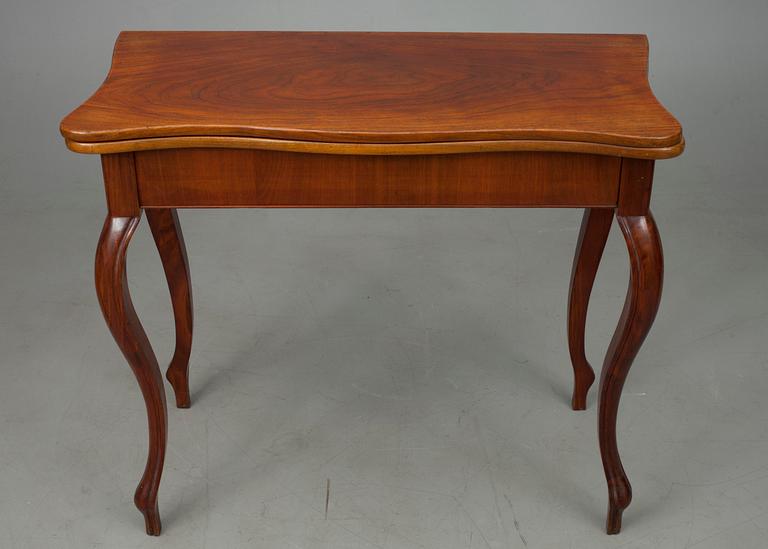 SPELBORD, mahogny, nyrokoko 1800-talets senare hälft.