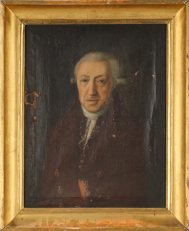 OKÄND KONSTNÄR, olja på duk, osignerad, omkring år 1800.