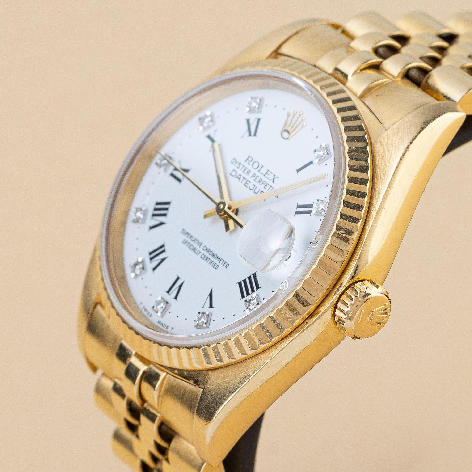 Rolex, Datejust, "Diamond Roman Dial", ca 1979.