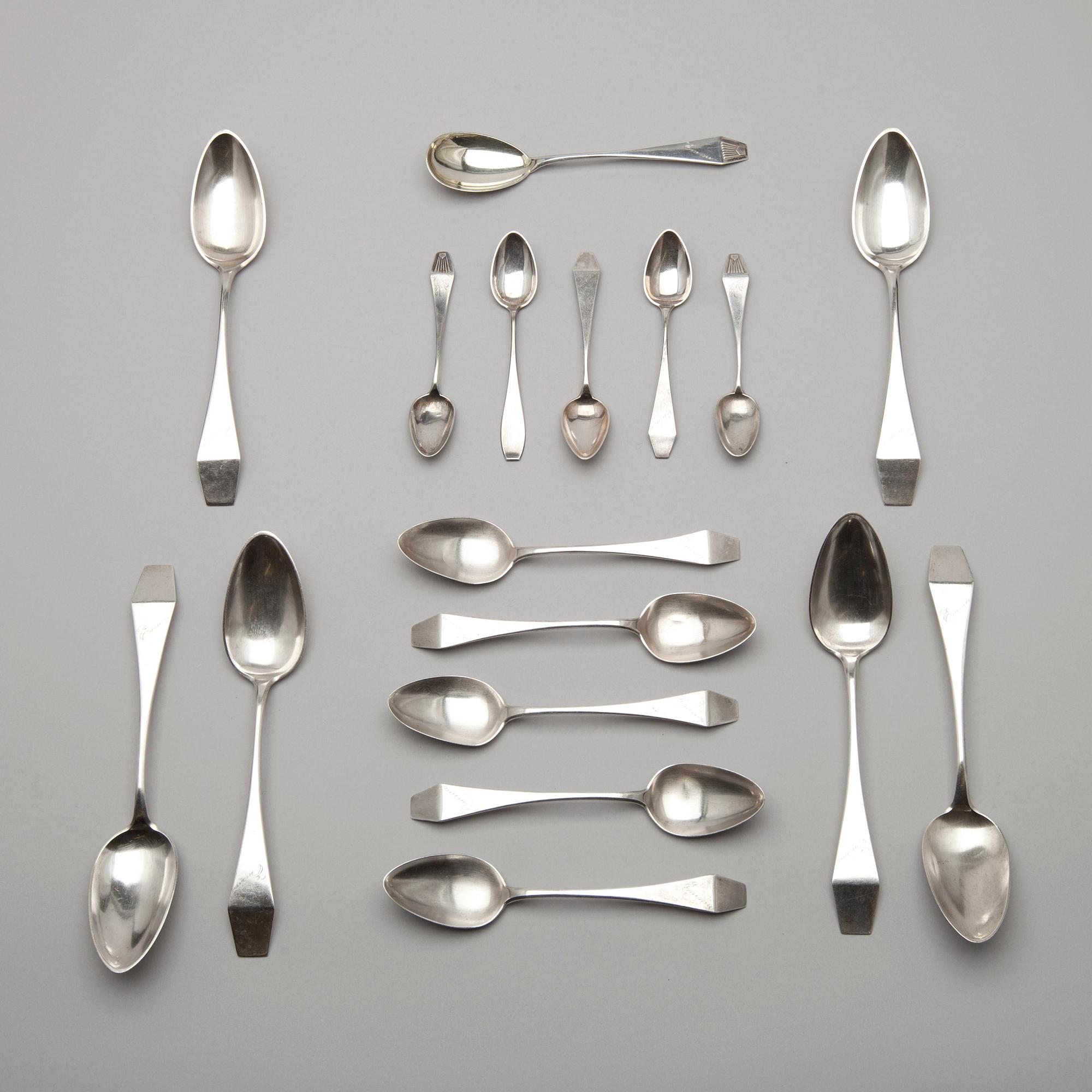 PARTI SKEDAR, 16 st, silver, diverse finska stämplar 1916-1922. Vikt ca 523 g.