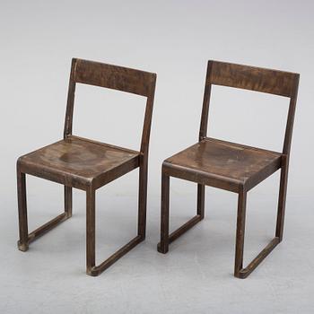 SVEN MARKELIUS, stolar 6 st, "Orkesterstolen", 1900-talets mitt.