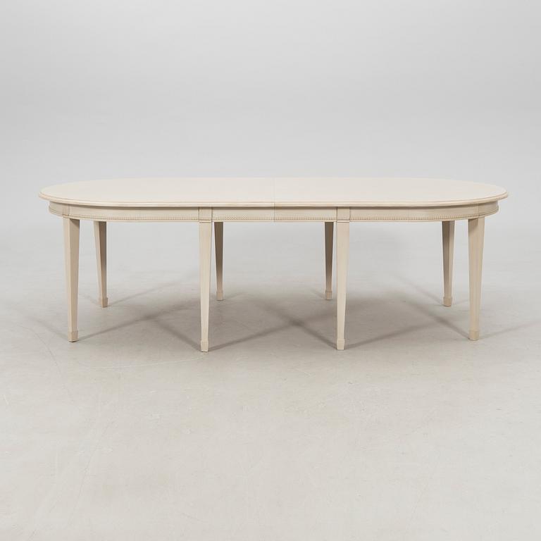 Dining table, Gustavian style modern manufacture.