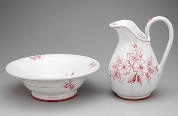TVÄTTSERVIS, 2 delar, flintgods, 1900-talets första hälft.