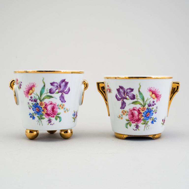 A pair of flowerpots, Upsala Ekeby and Karlskrona.