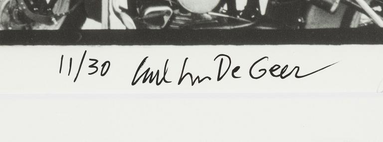 Carl Johan De Geer, photo, signed 11/30.