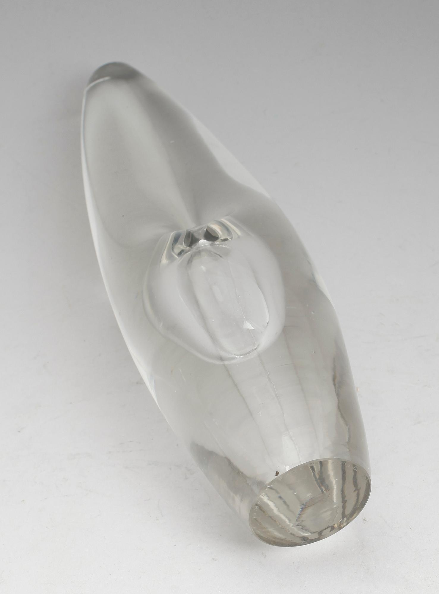 VAS, glas, "Orkidé, Timo Sarpaneva, Iittala, signerad -57.