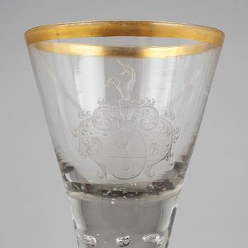 SPETSGLAS, 4 st, 1700-tal.