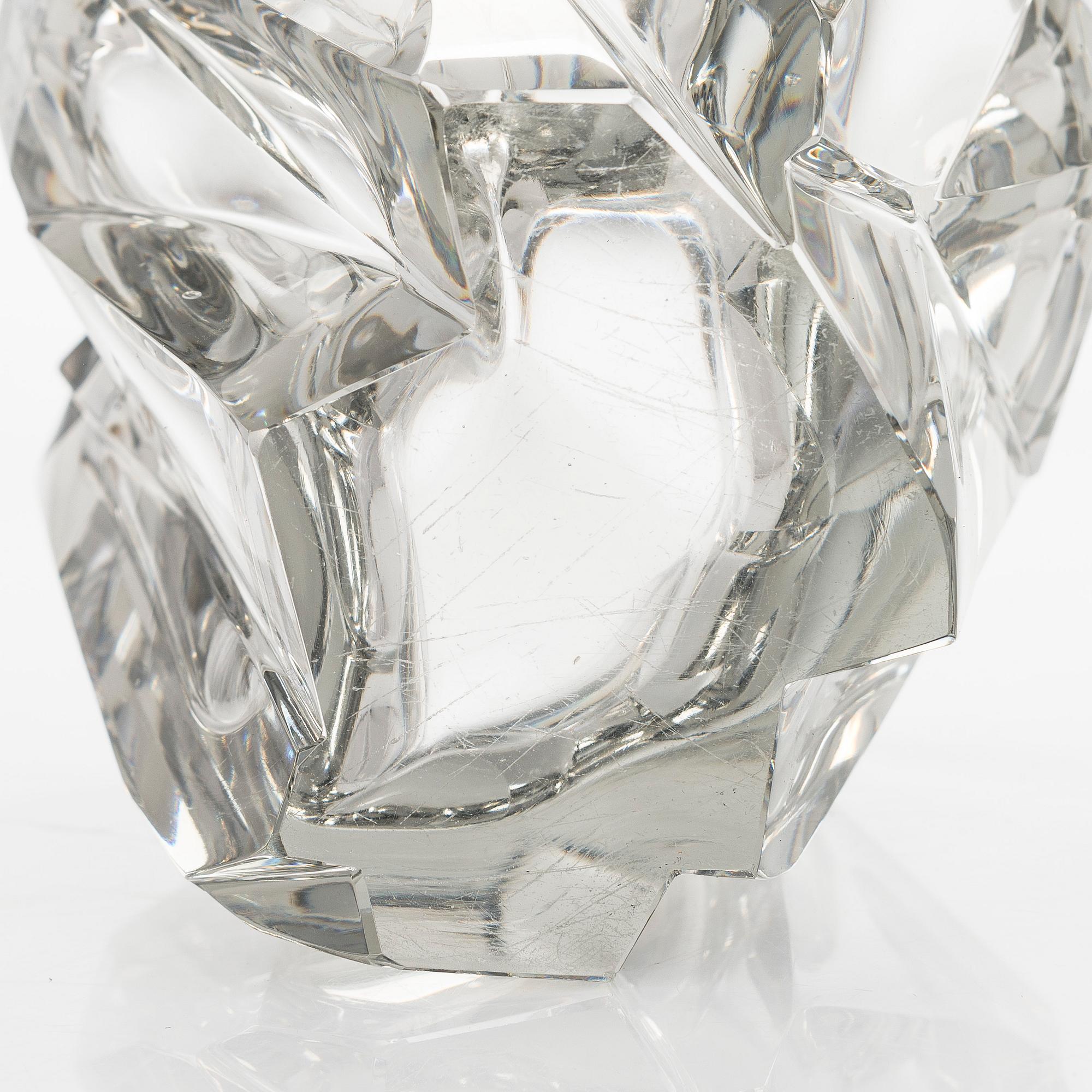 Tapio Wirkkala, vas, "Isberg", signerad Tapio Wirkkala Iittala 57.