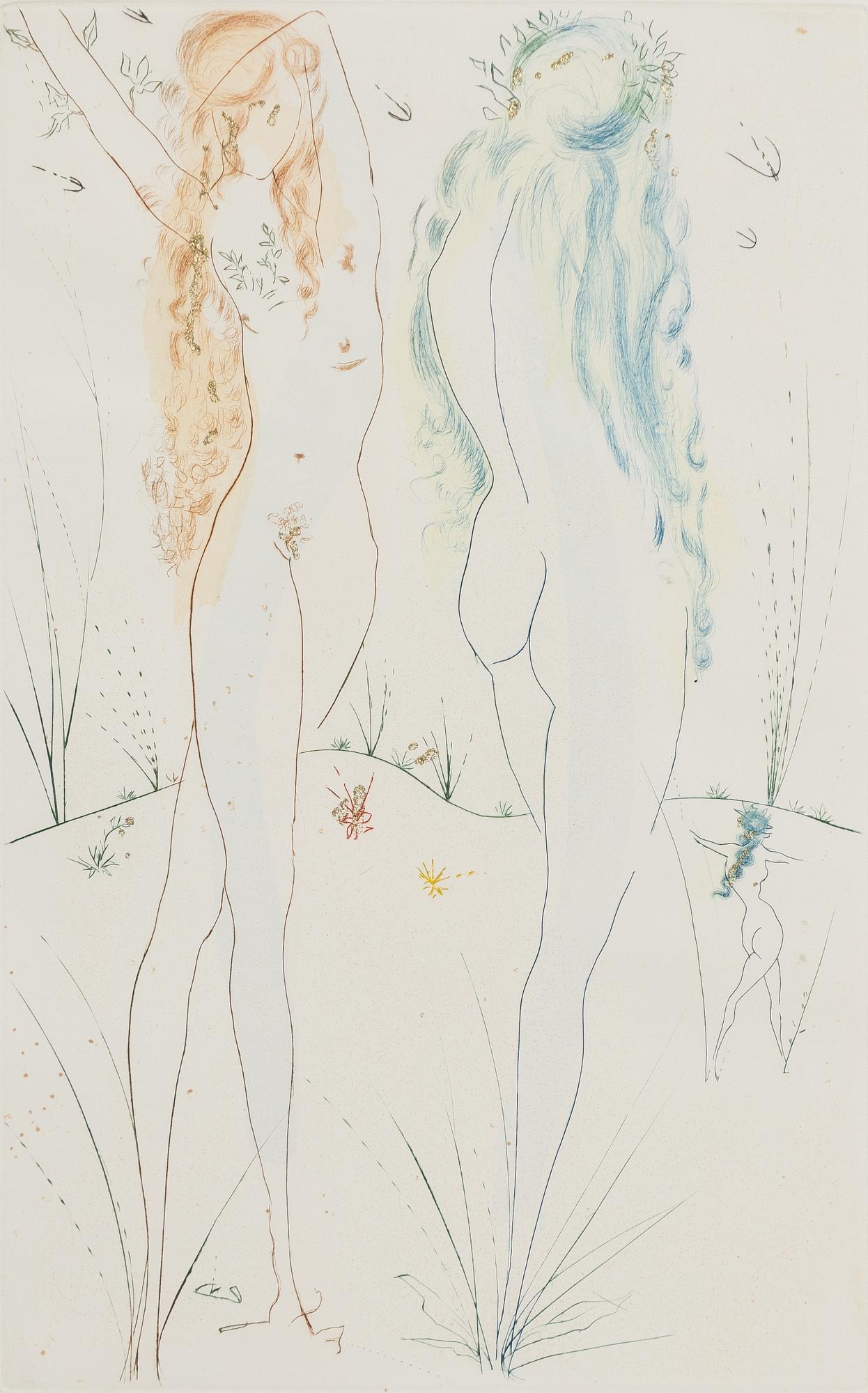 Salvador Dalí, "Return of Shulamite" Ur Song if Songs of Salomon.