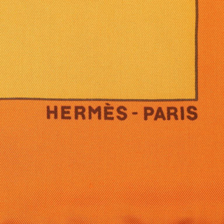 HERMÈS, a 'Charmes des Plages Normandes II' silk scarf.