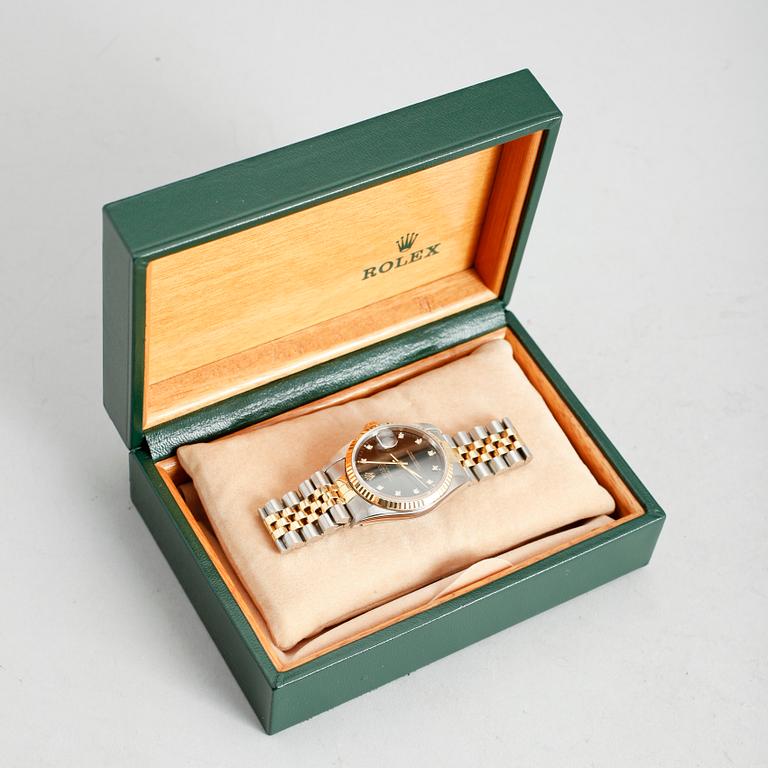 ARMBANDSUR, 18 k guld/stål, Rolex, Oyster Perpetual, Datejust.