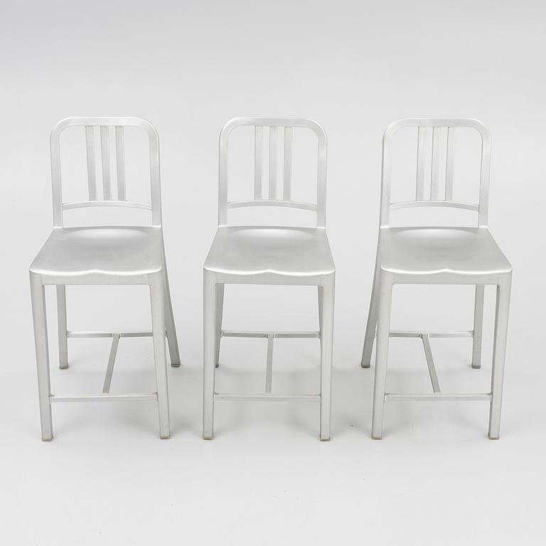 Emeco, three 'Navy counter' stols, 2010's/20's.