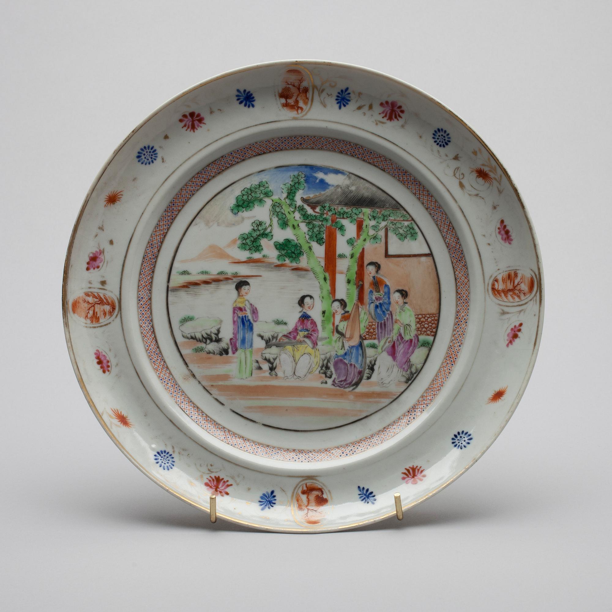 TALLRIK, porslin, Kina, 1700-talets slut.