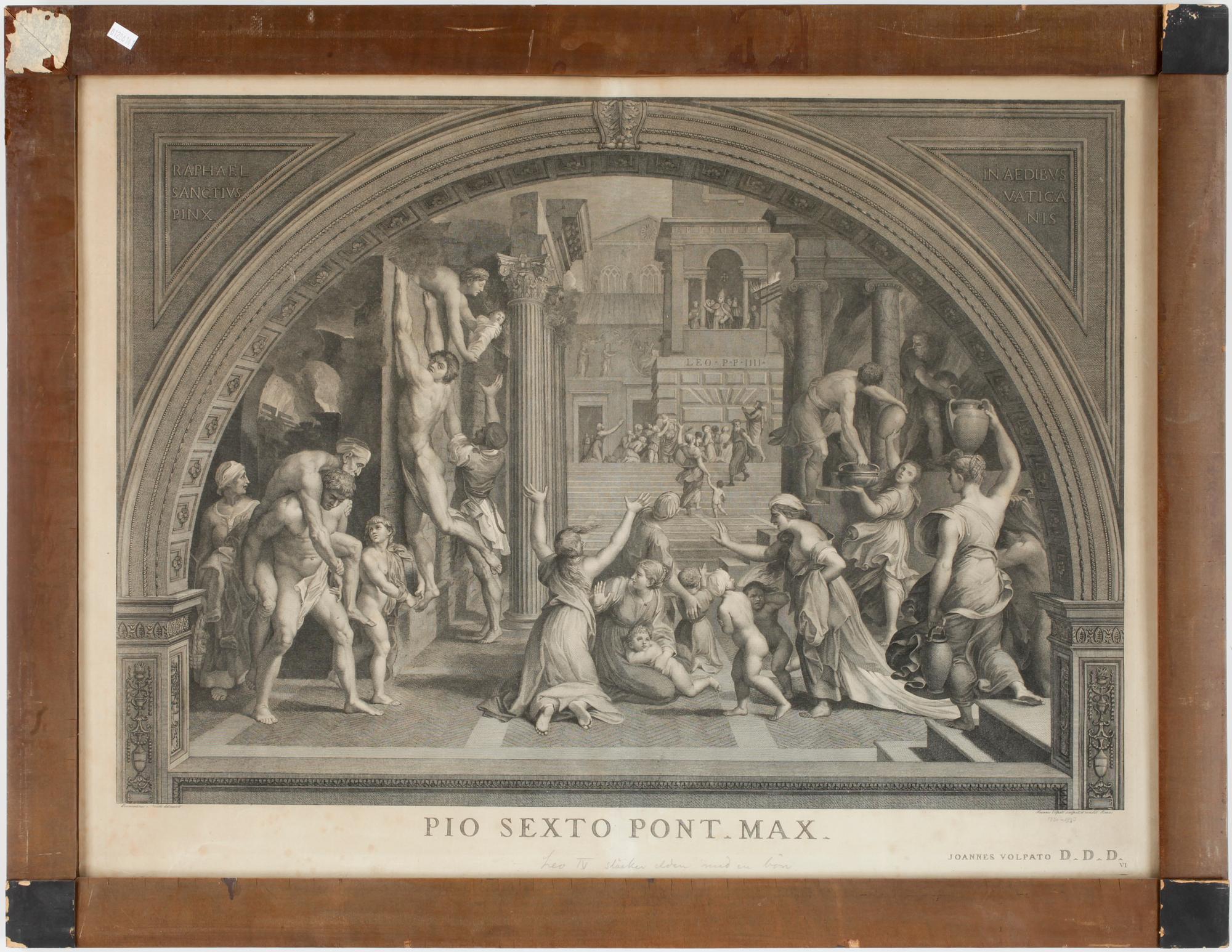 GIOVANNI VOLPATO, kopparstick efter Bernardinus Nochi.