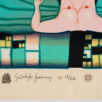 Friedensreich Hundertwasser, "Hommage à Schröder-Sonnenstern".