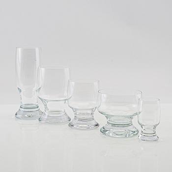 Signe Persson-Melin, servis 69 dlr "Porter" Kosta Boda sent 1900-tal.