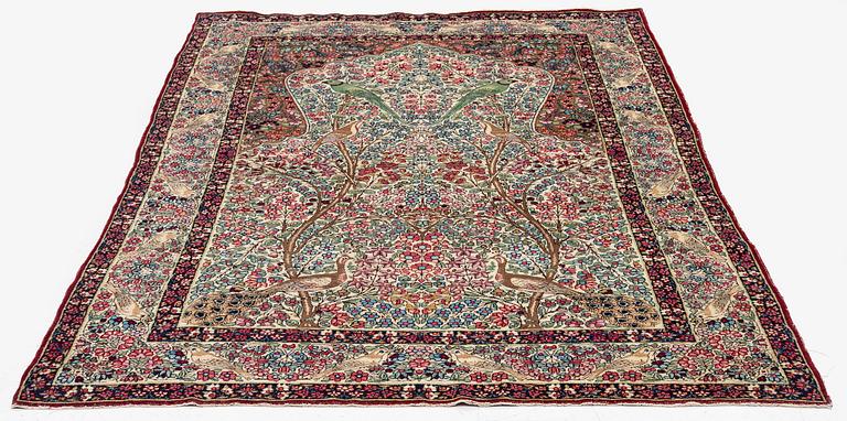 Matta, antik Kirman Laver, södra Persien, ca 210 x 134 cm.