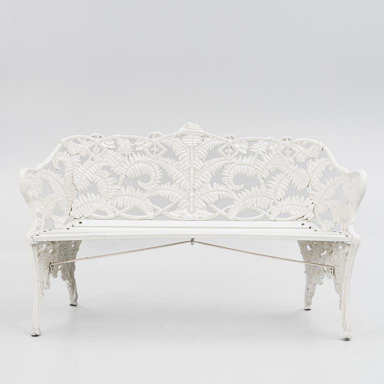 A garden sofa, Melins Metallgjuteri, Anderstorp, second half of the 20th Century.