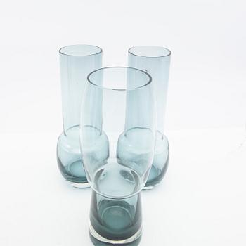 Tamara Aladin, vaser, 5 st, glas, Riihimäen Lasi, Finland, 1960/70-tal.