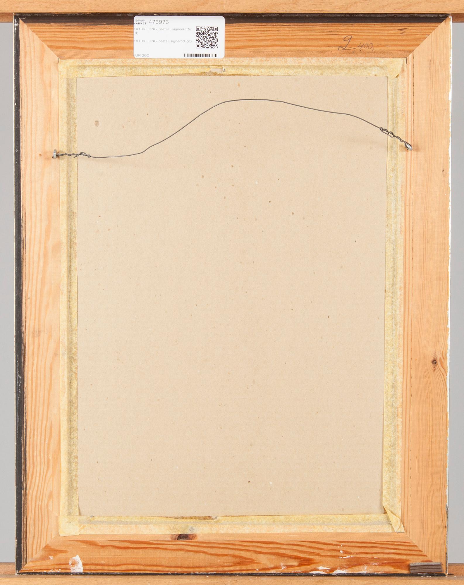 KATHY LONG, pastel, signerad.