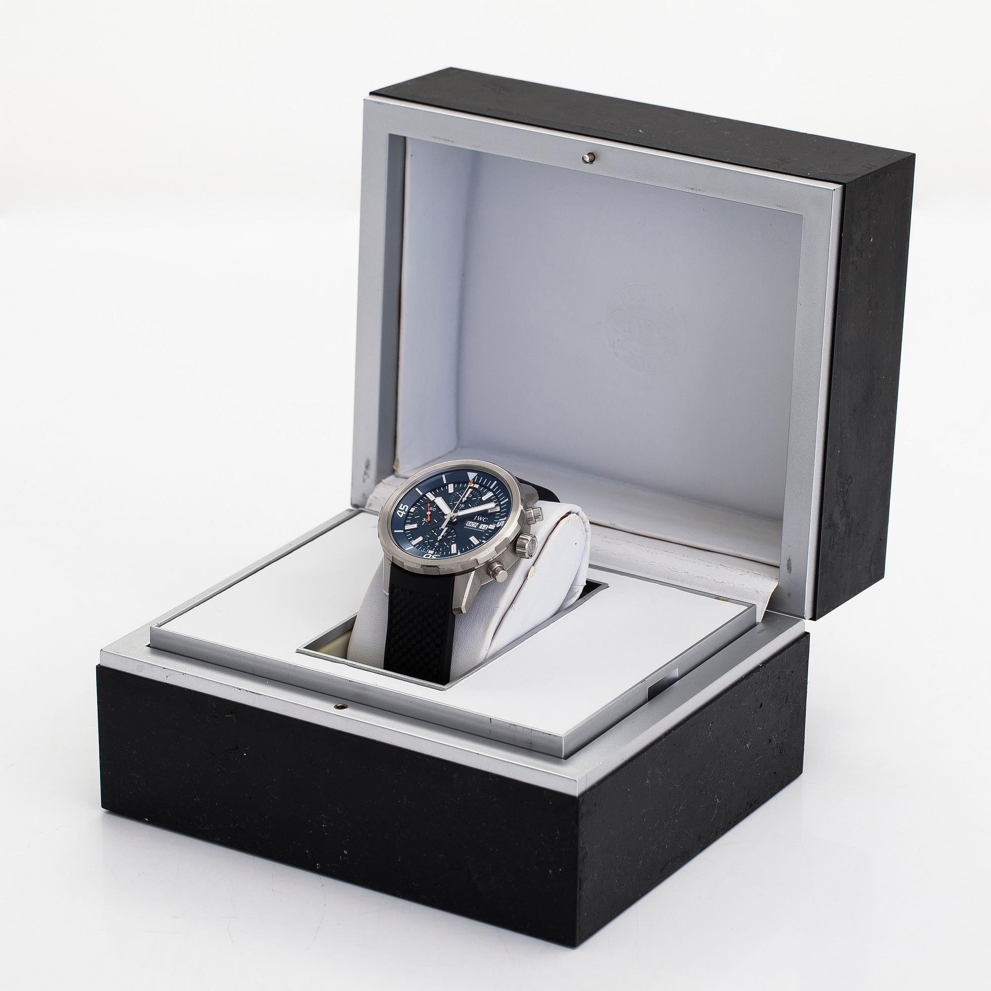 IWC, Aquatimer Chronograph, “Expedition Jacques-Yves Cousteau", wristwatch, 44 mm.