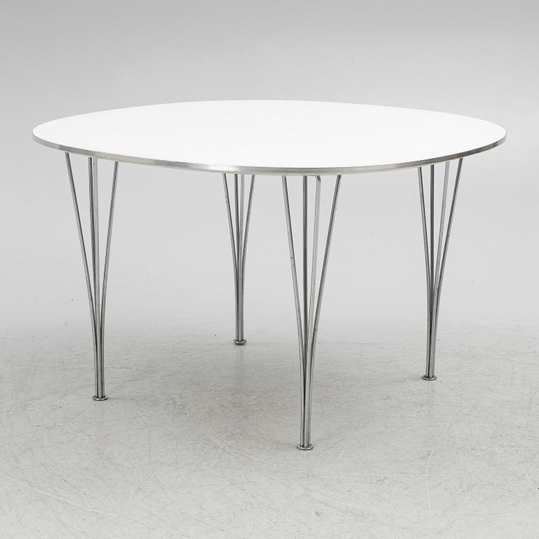 Bruno Mathsson & Piet Hein, a 'Supercircle' dining table, Fritz Hansen, Denmark.