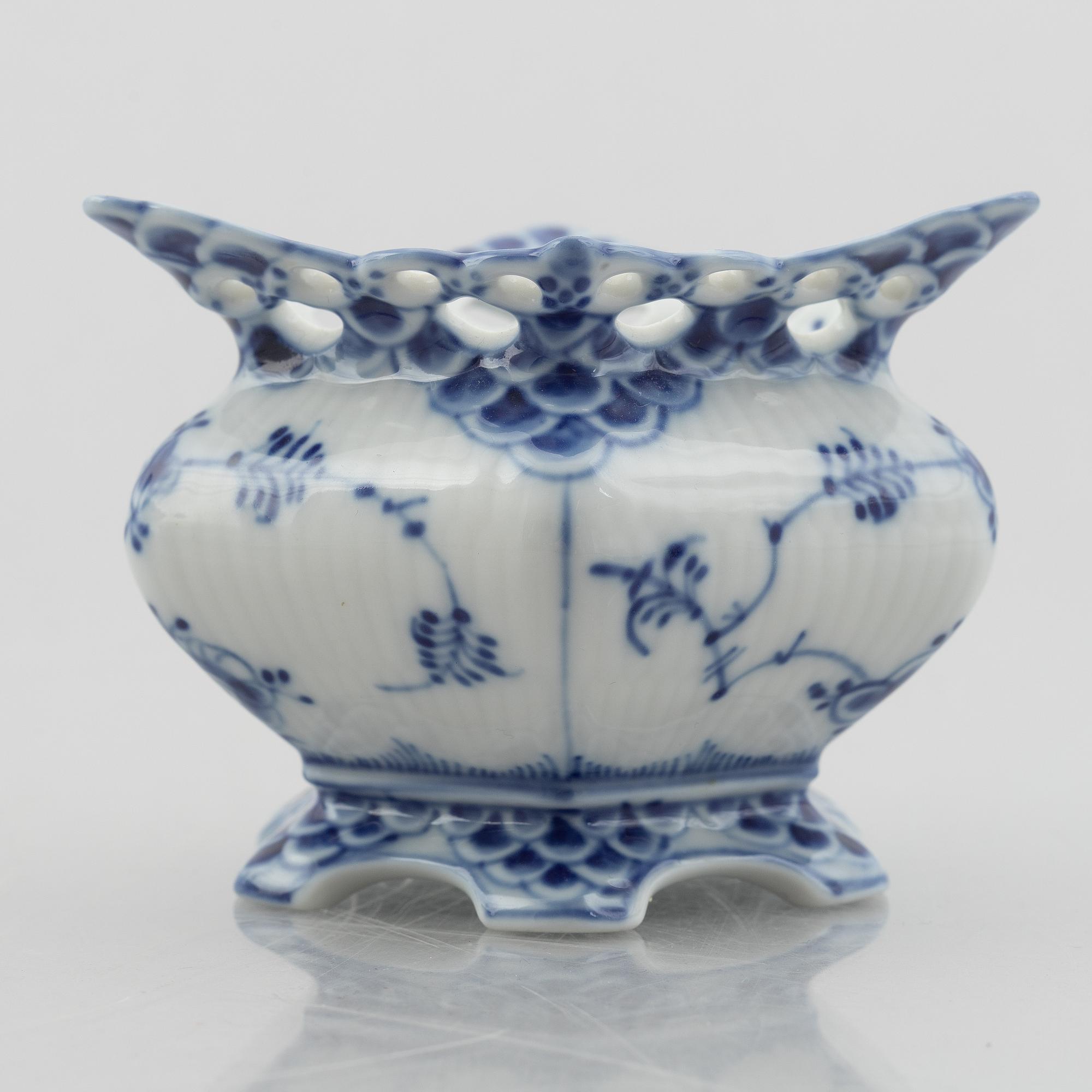 A 30-piece porcelain "Blue fluted", half and full lace coffee service, Royal Copenhagen, Denmark.