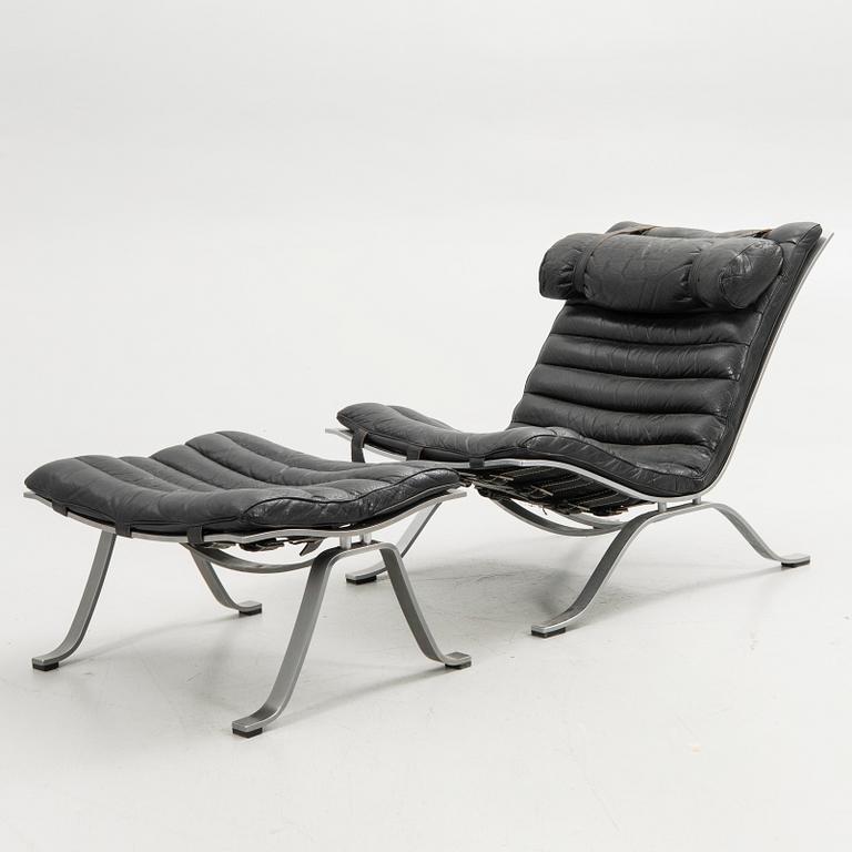 Arne Norell, "Ari", armchair with footstool, Norell Möbel AB.