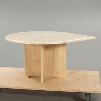 Coffee table, travertine, last part of the 20th century.