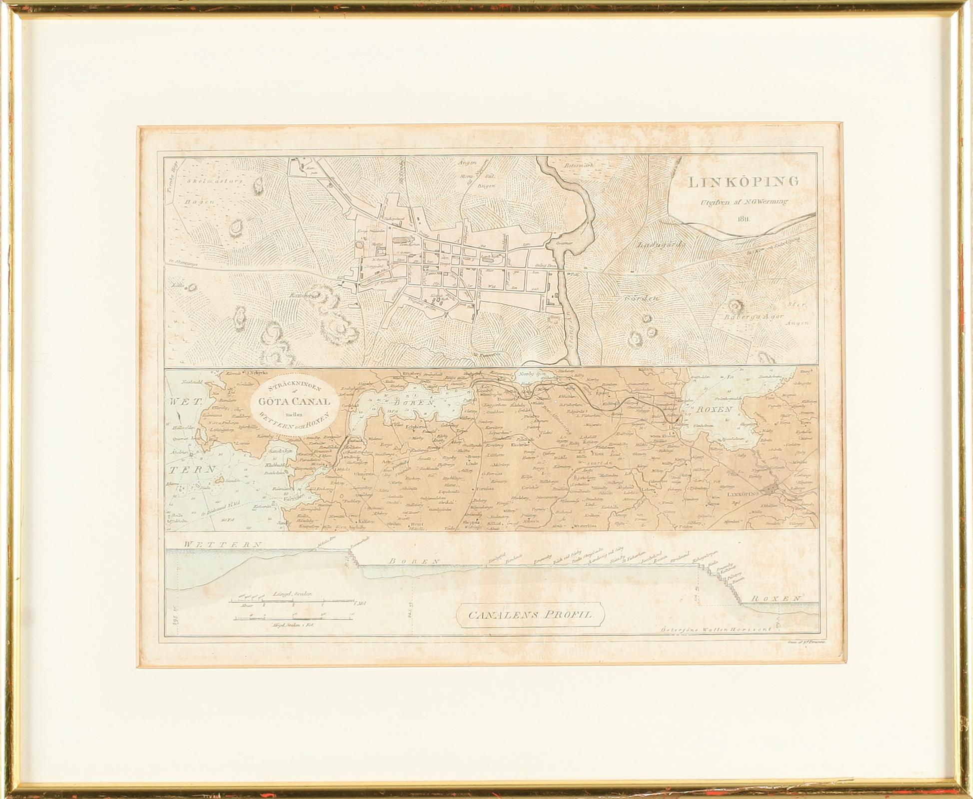 KARTA, kopparstick, utgiven av NG Werming, 1811.