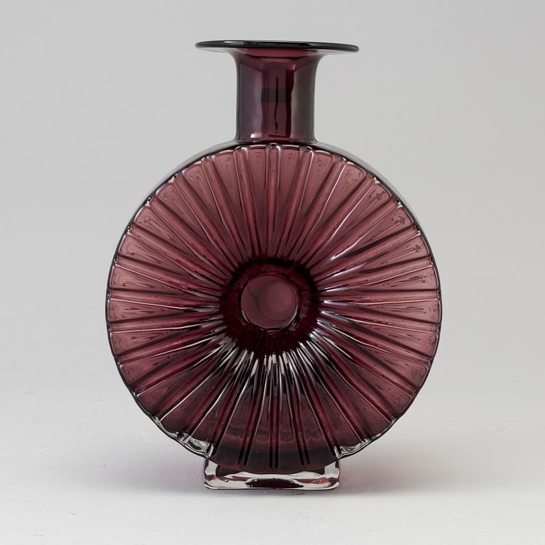 A glass 'Solflaska' bottle by Helena Tynell, Riihimäen Lasi Oy.