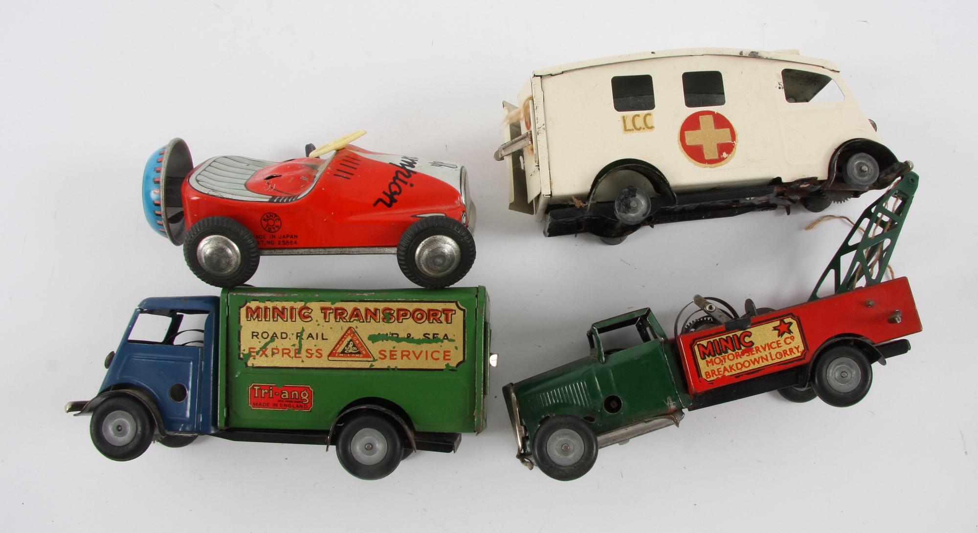 PARTI LEKSAKER, 5 delar varav 4 bilar + 1 flygplan bla. Minic.