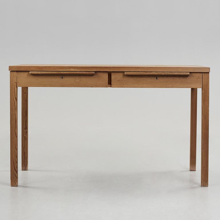 Axel Einar Hjorth, a stained pine desk, Nordiska Kompaniet, Sweden 1930's.