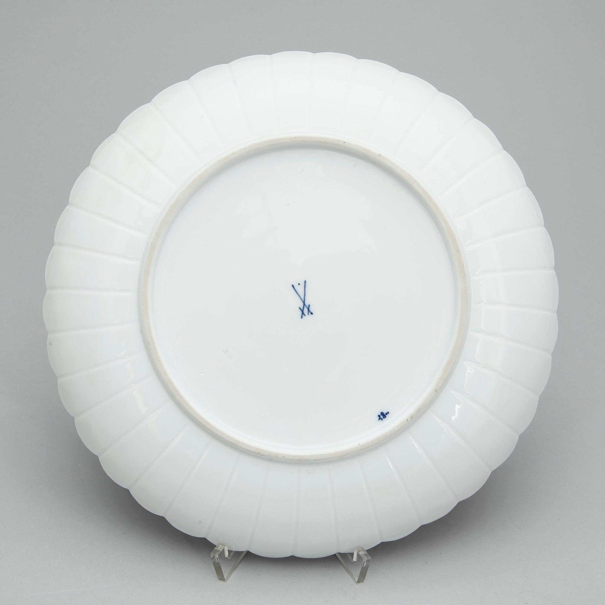 FAT, porslin, 3 delar, Meissen, 1900-tal.