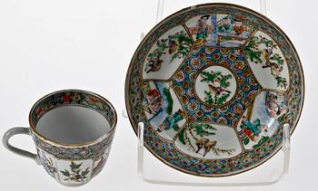 PARTI PORSLIN, 6 delar, Kina, 1700-1800-tal.