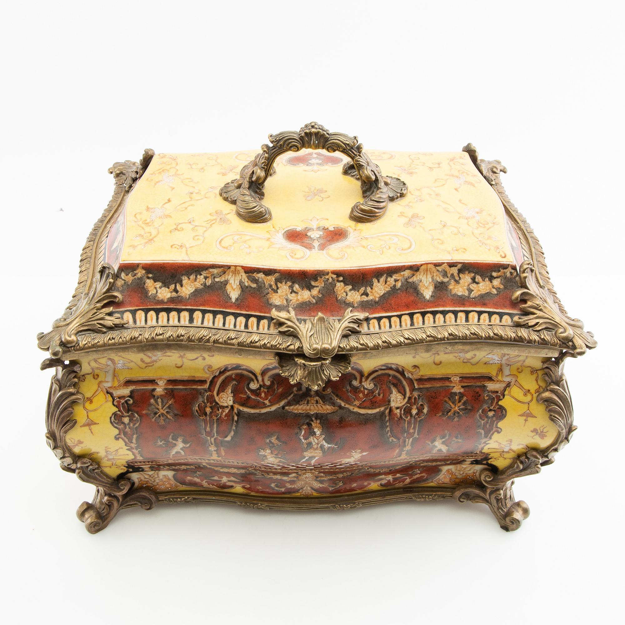 Teapot with lid China 20th century porcelain.