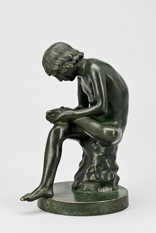 OKÄND KONSTNÄR, brons, 1900-talets första hälft.