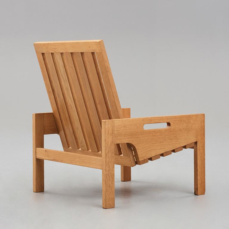 HANS J WEGNER, fällstol/bord, "GE520", Getama, Danmark, 1960-tal.