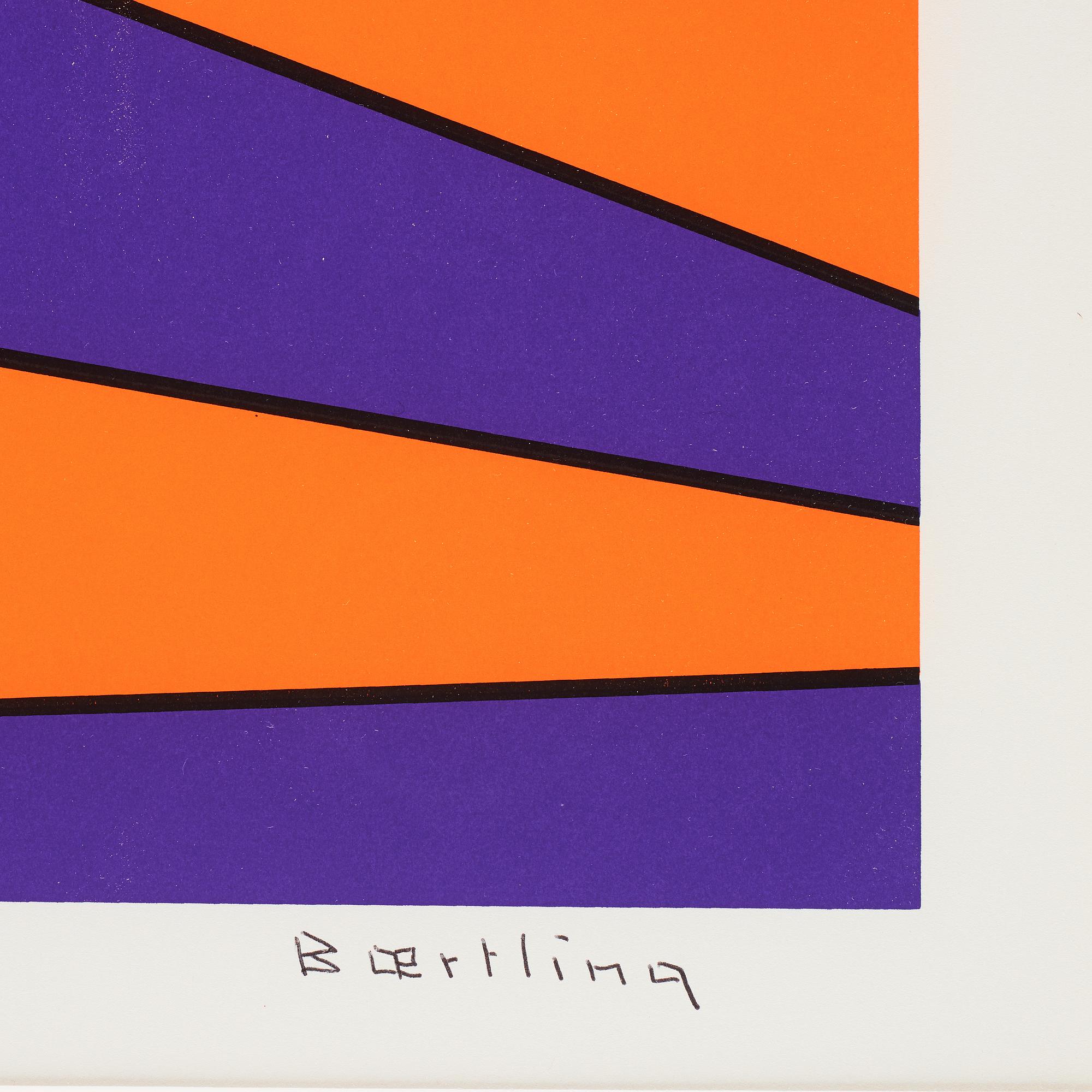 OLLE BAERTLING, silkscreen in colour, signed and numbered 20/100.