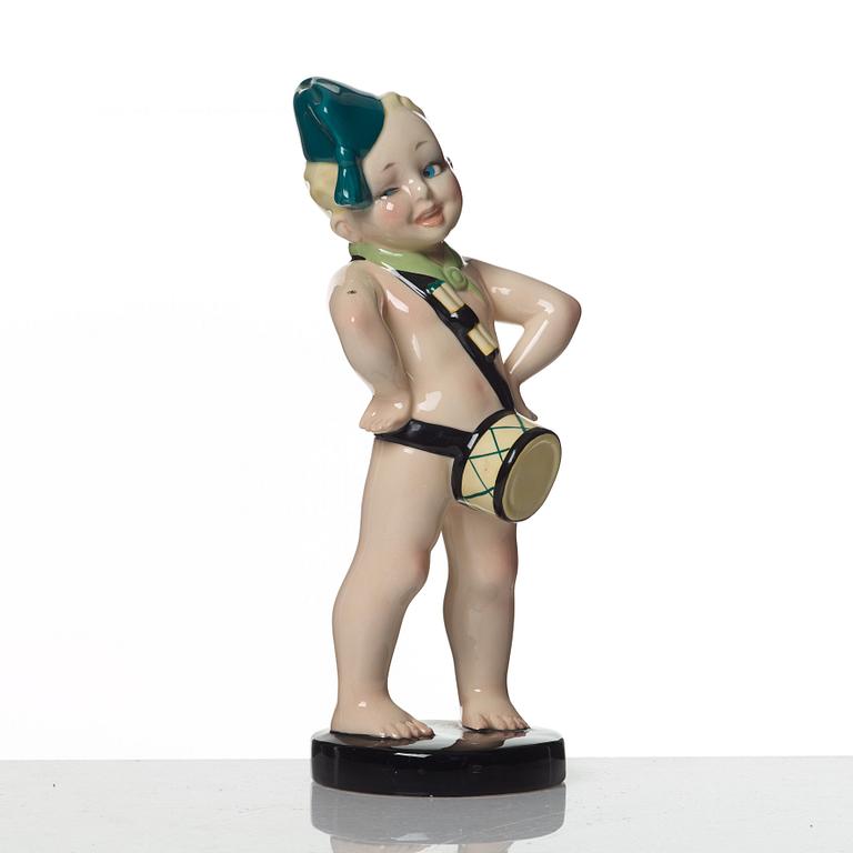 Sandro Vachetti, a 'Balilla' ceramic figure, Essevi, Italy 1930's.